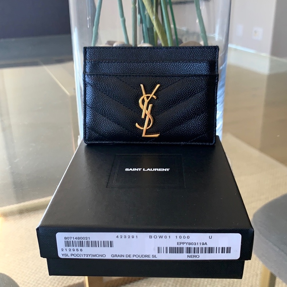 SAINT LAURENT MONOGRAMME CARD CASE